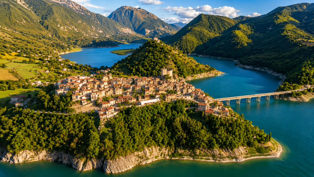 Castel di Tora borgo medievale sul Lago del Turano