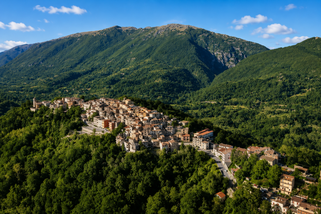 Turania borgo sabino tra castagneti e Valle del Turano