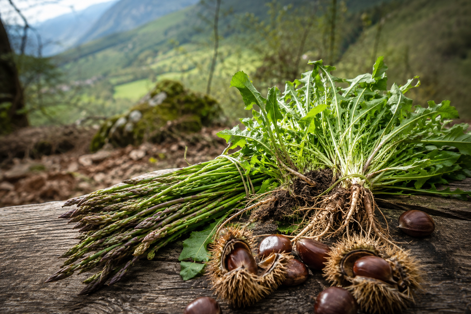 Asparagi selvatici e prodotti spontanei della Sabina