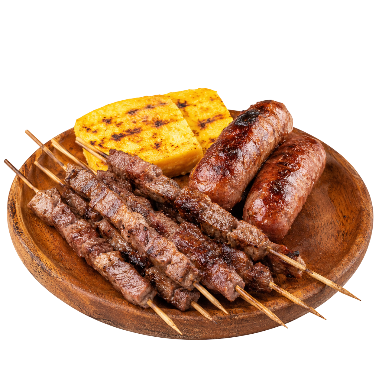 Arrosticini e salsicce locali