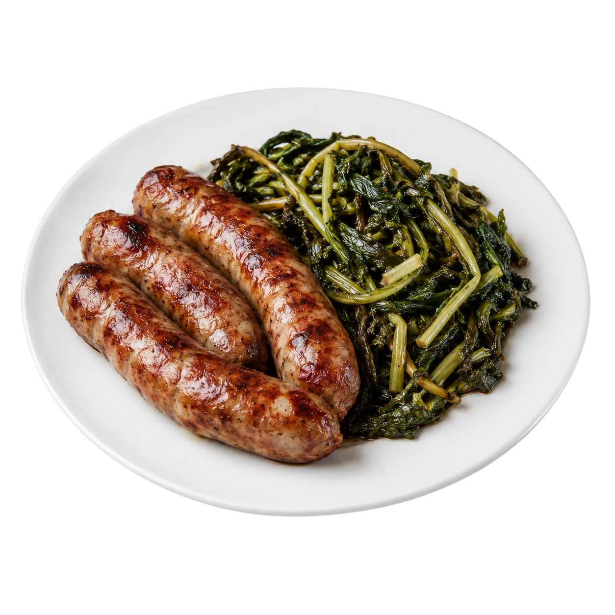 Salsicce e cicoria di campo di Orvinio
