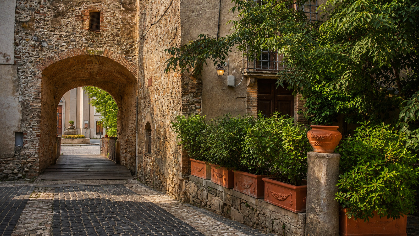 Centro storico di Stimigliano con vicoli e scorci del borgo