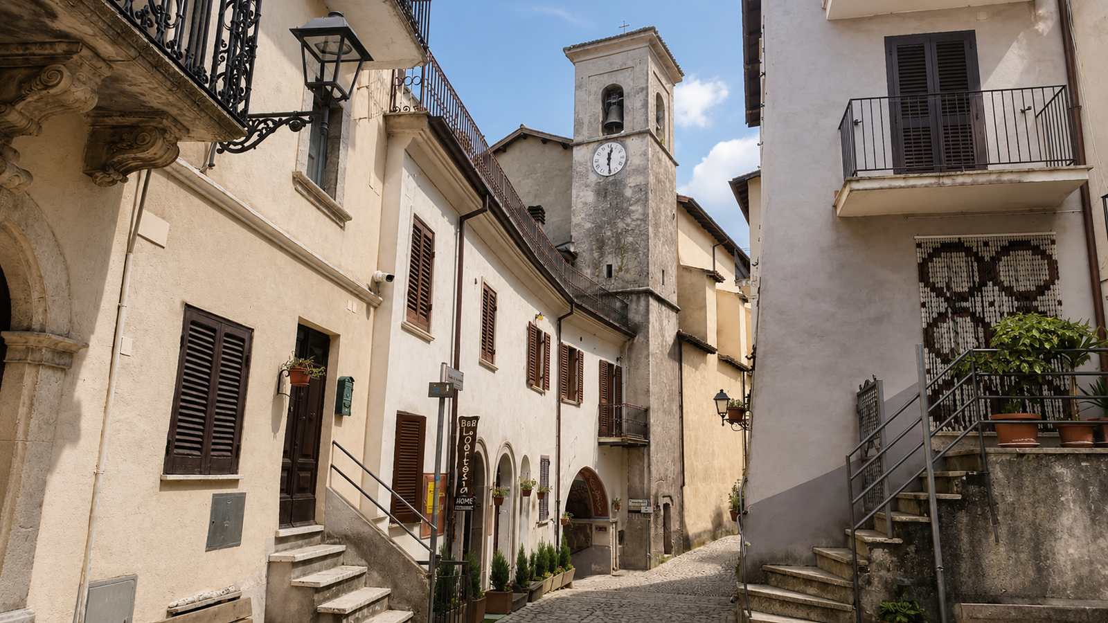 Centro storico di Turania nella Valle del Turano