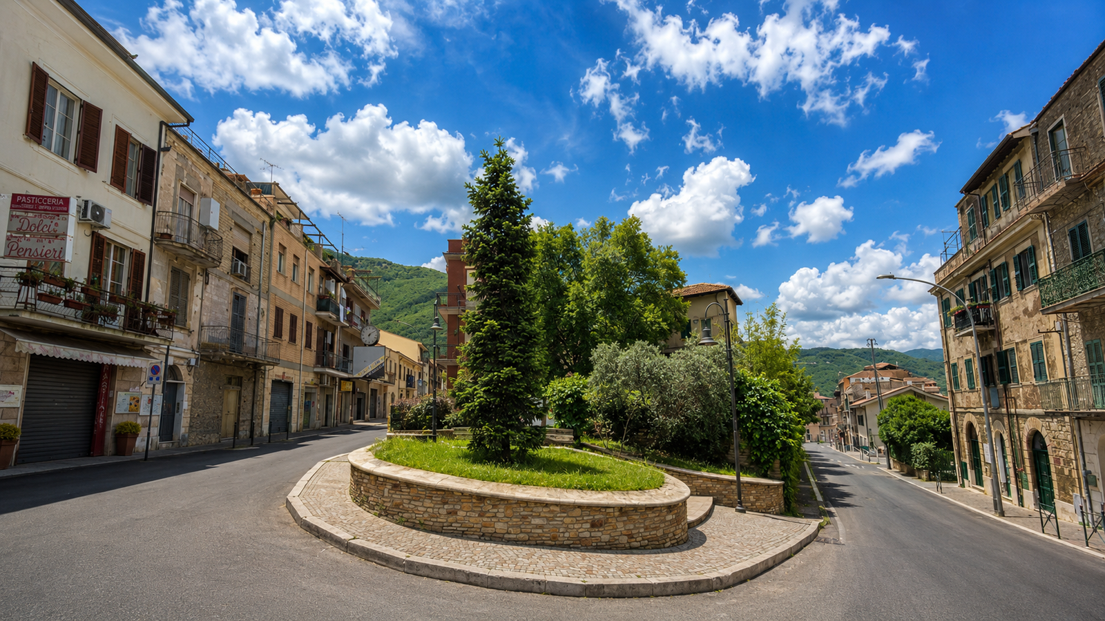 Marcellina, panorama del borgo