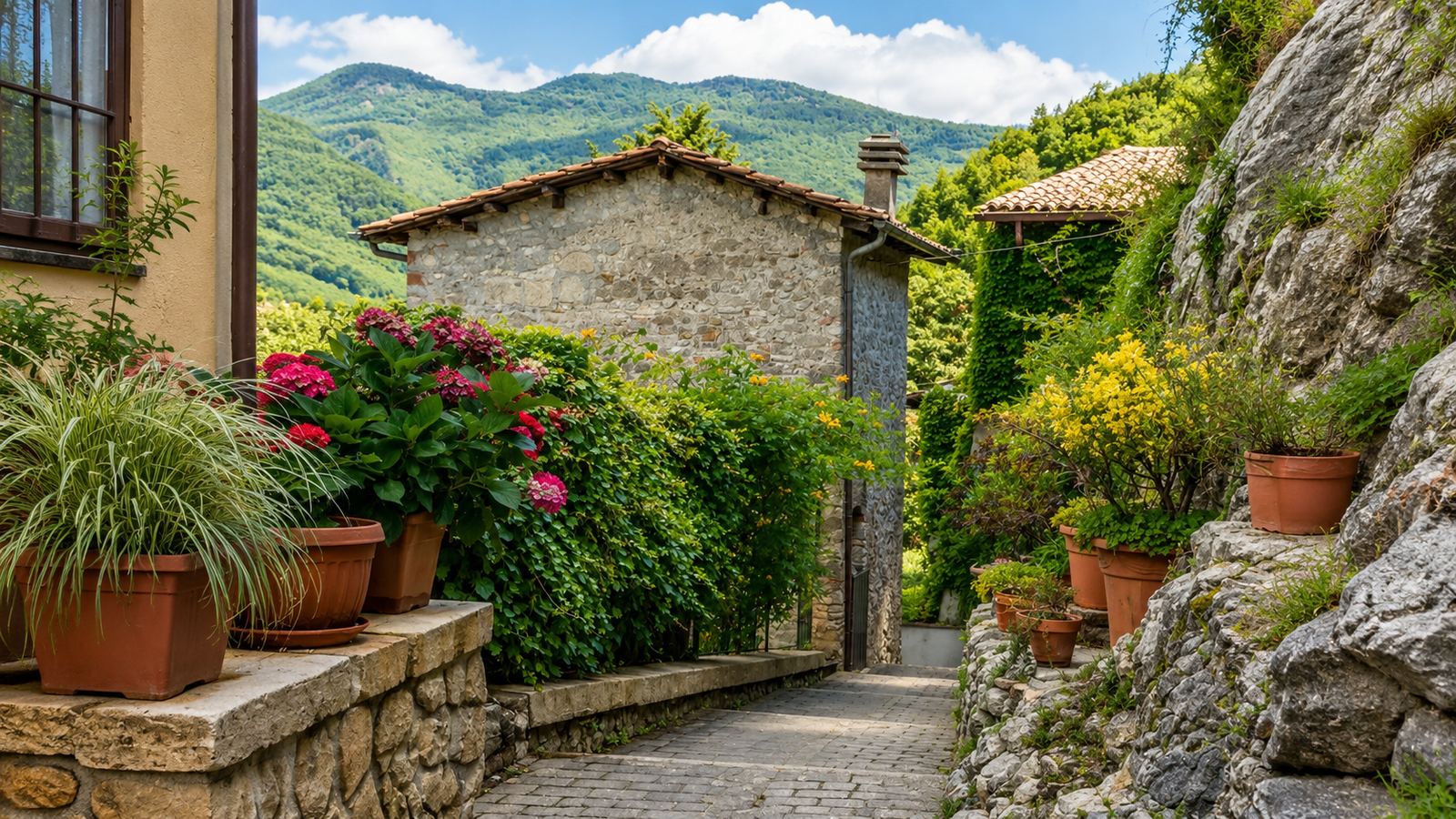 Percile, panorama del borgo