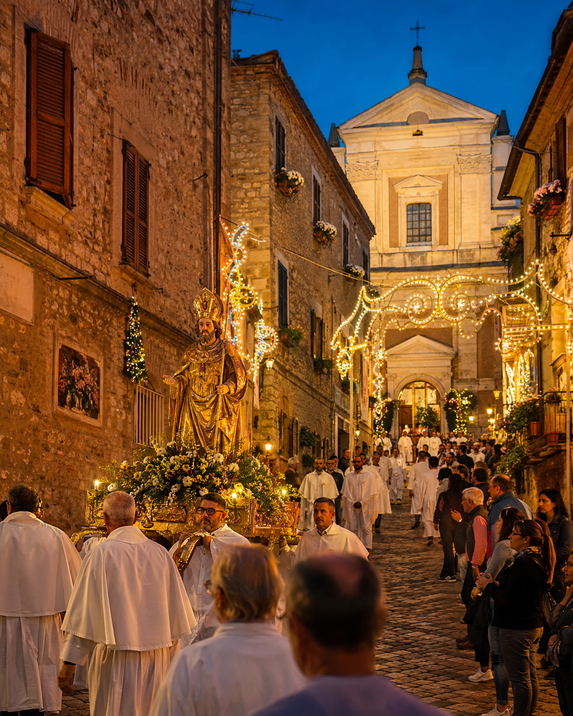 Festa patronale in un borgo della Sabina