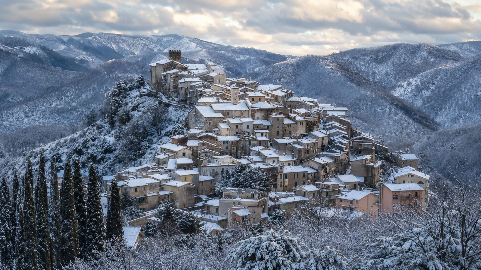 Licenza, panorama del borgo