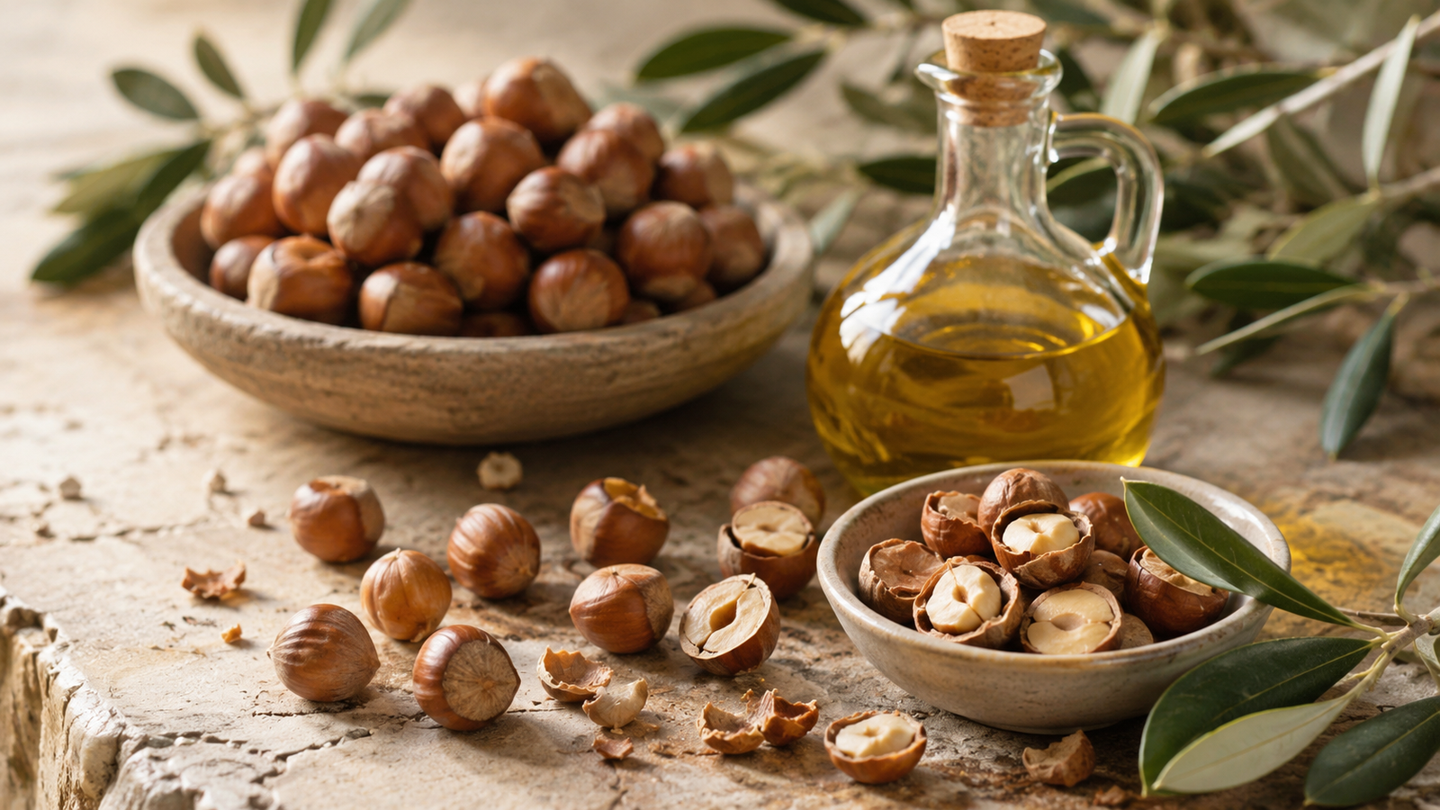 Nocciole e olio extravergine d’oliva della tradizione sabina