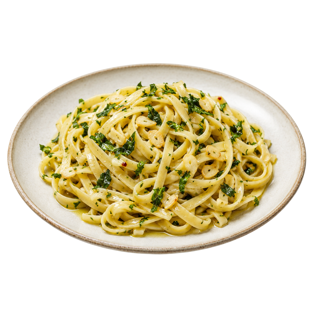 Fettuccine Aglio e Persa