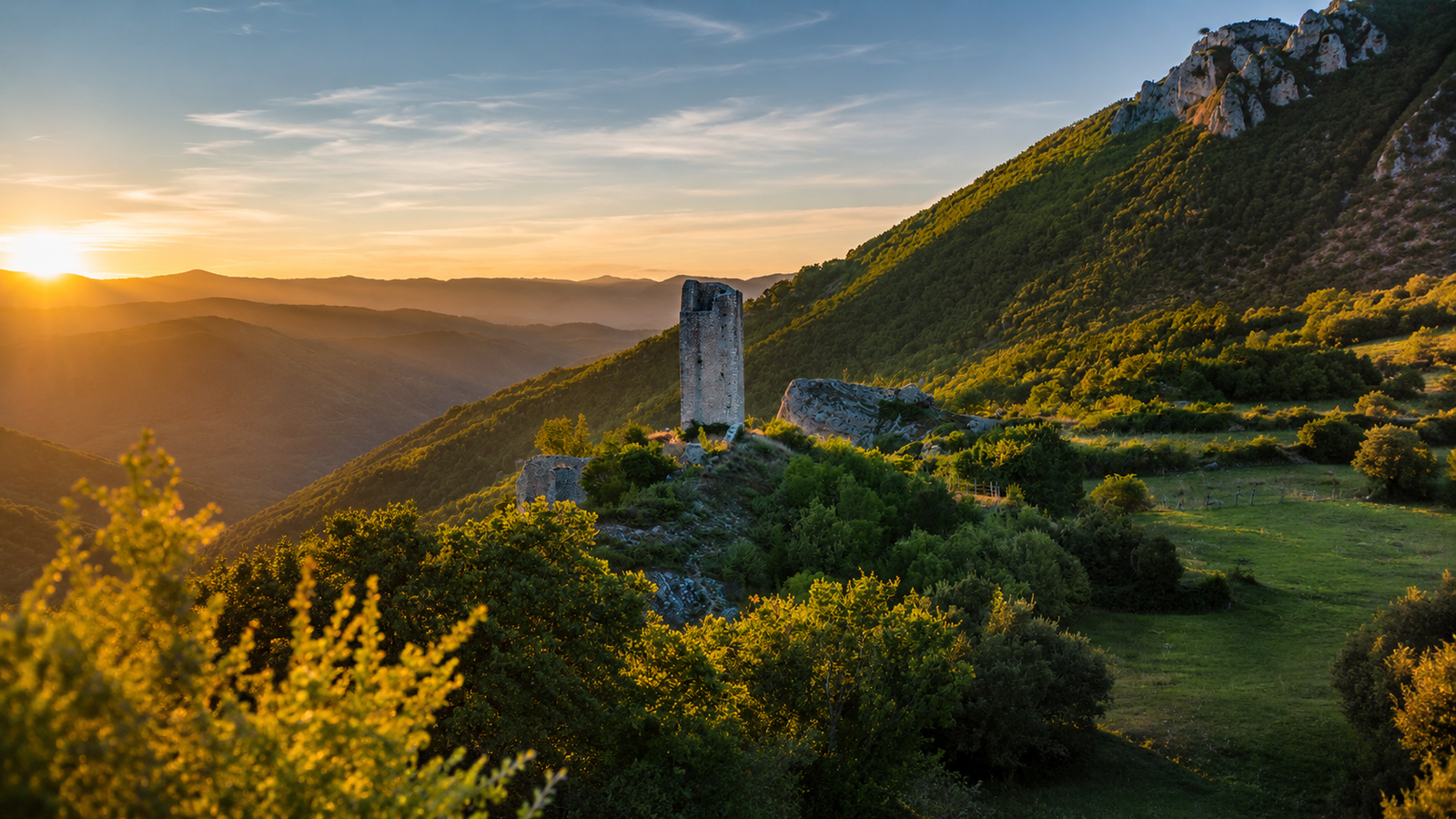 Castello di Poggio Poponesco nel territorio di Fiamignano