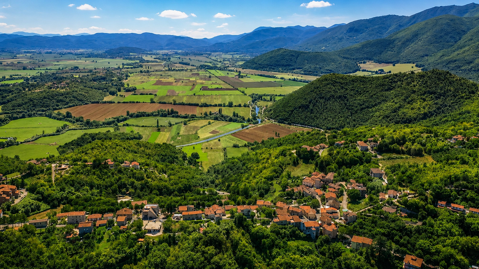 Colli sul Velino, panorama del borgo