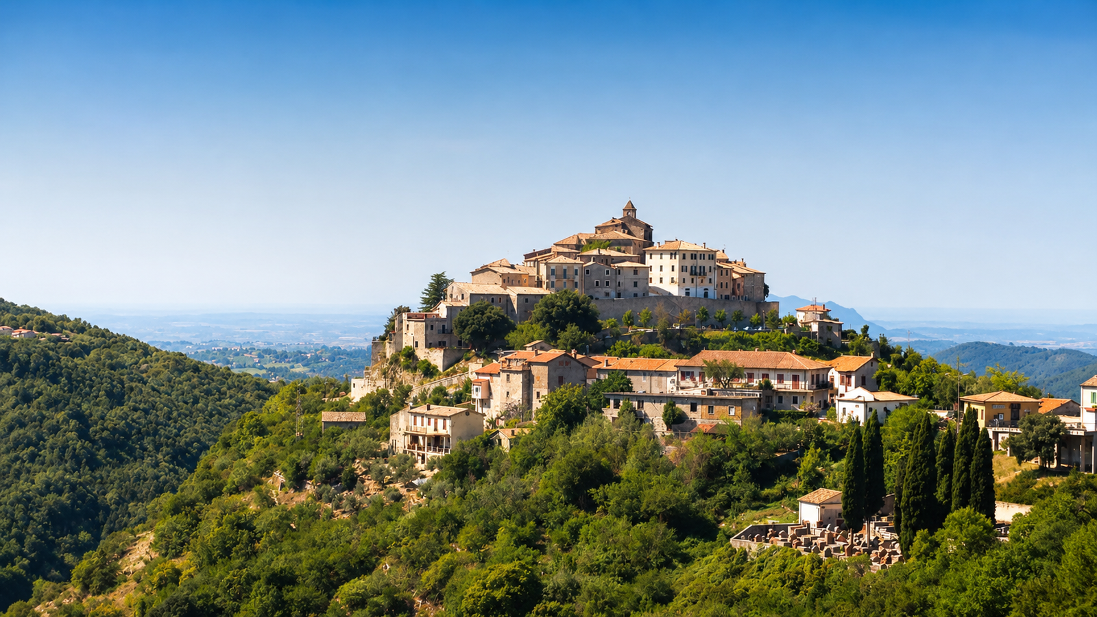 Cottanello, panorama del borgo