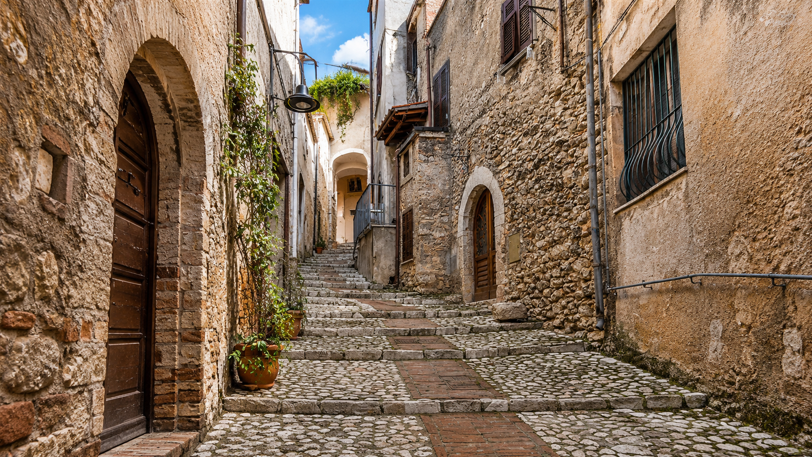 Montasola, panorama del borgo