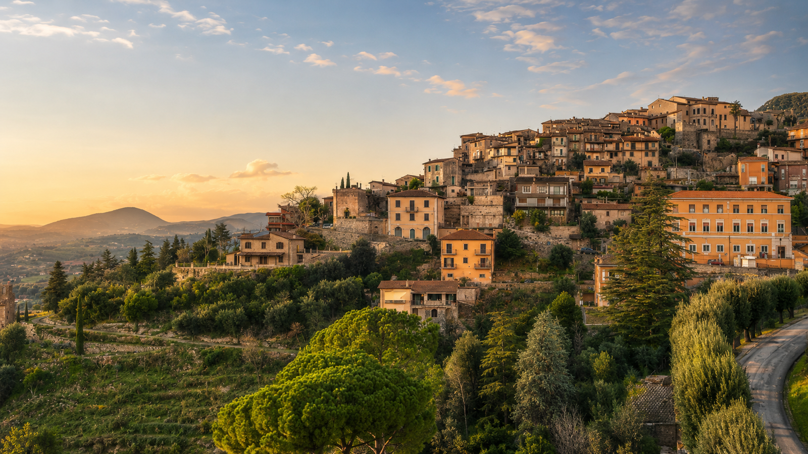 Poggio Catino, panorama del borgo