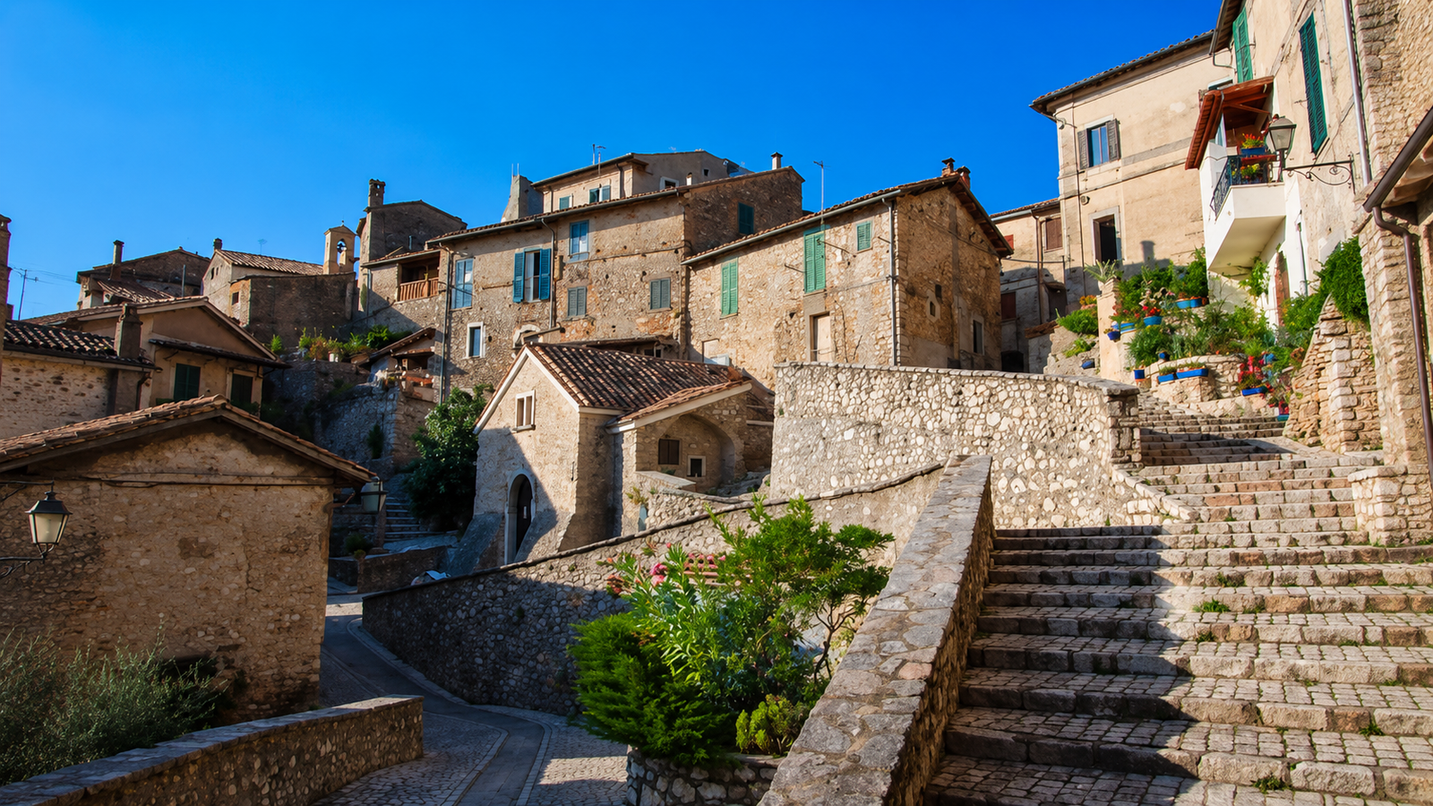 Roccantica, village panorama