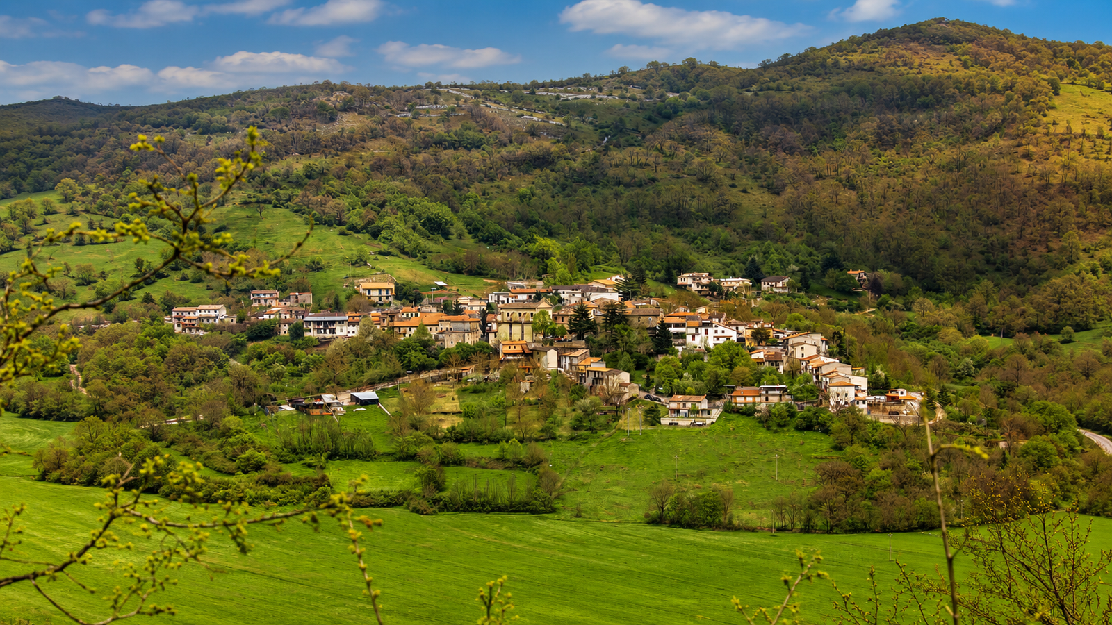 Panorama del territorio di Borgorose nel Cicolano