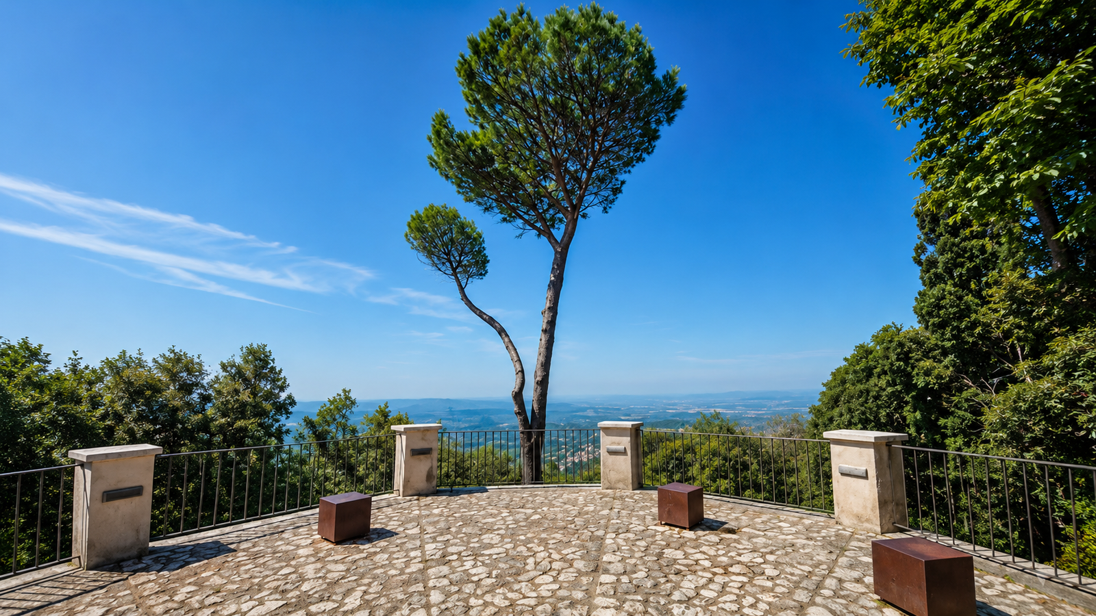La terrazza panoramica di Fara in Sabina