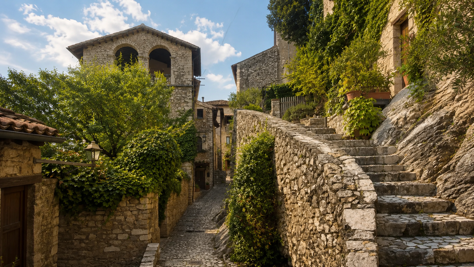 Labro, panorama del borgo