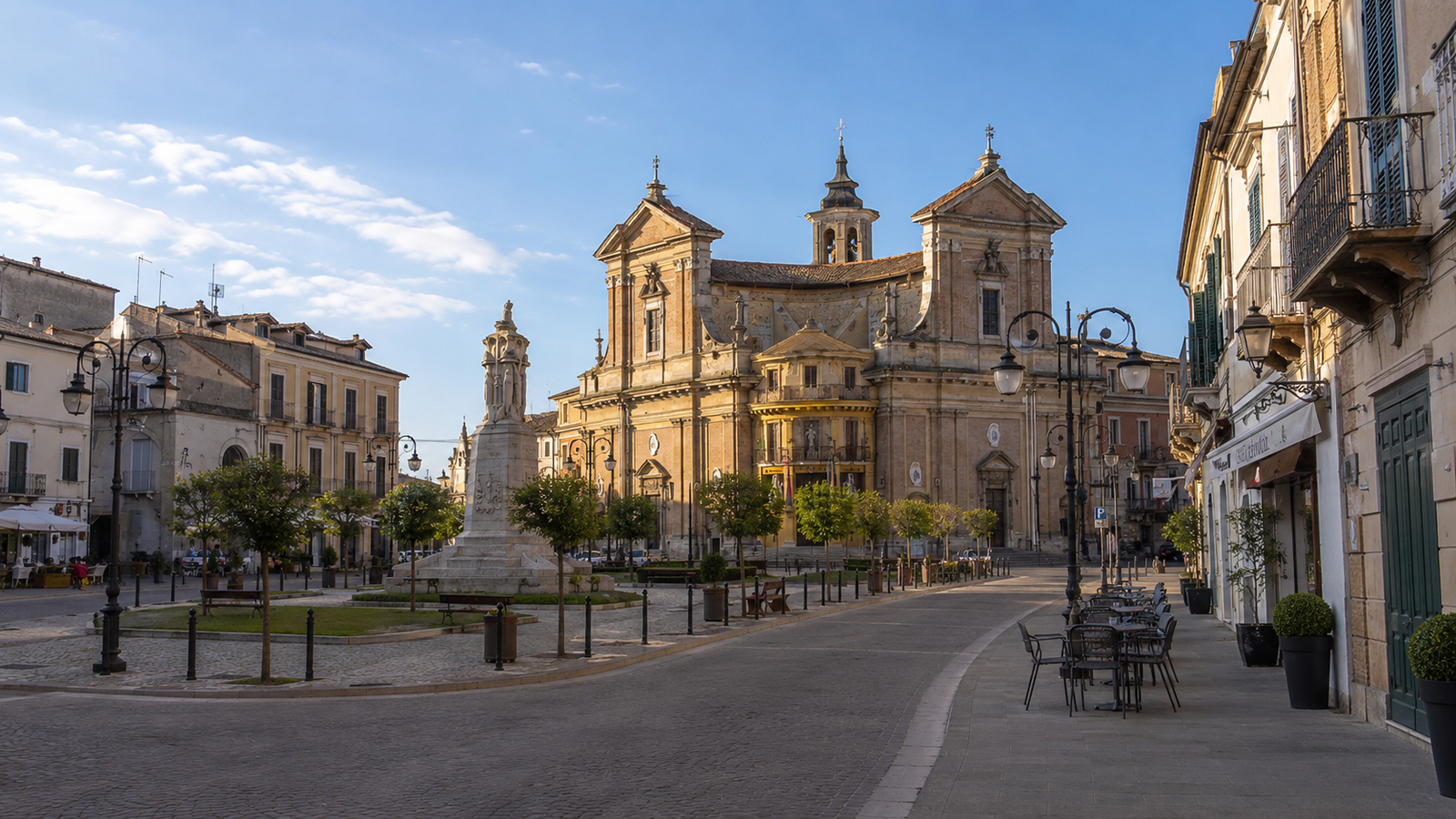 Piazza Martiri della Libertà a Poggio Mirteto