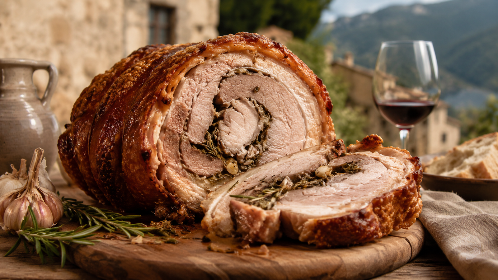 Porchetta Selciana, specialità tradizionale di Selci
