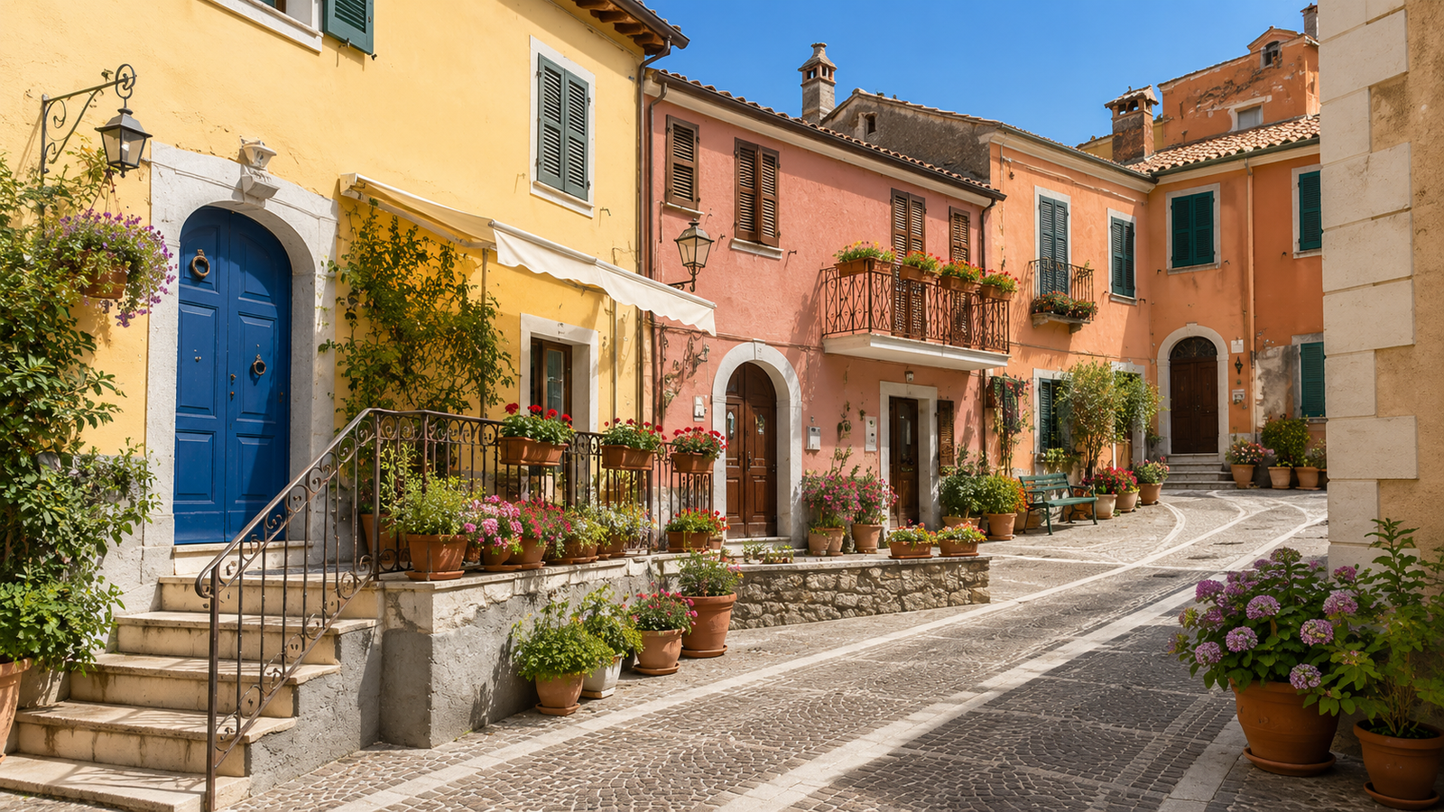 Vicolo del centro storico di Scandriglia