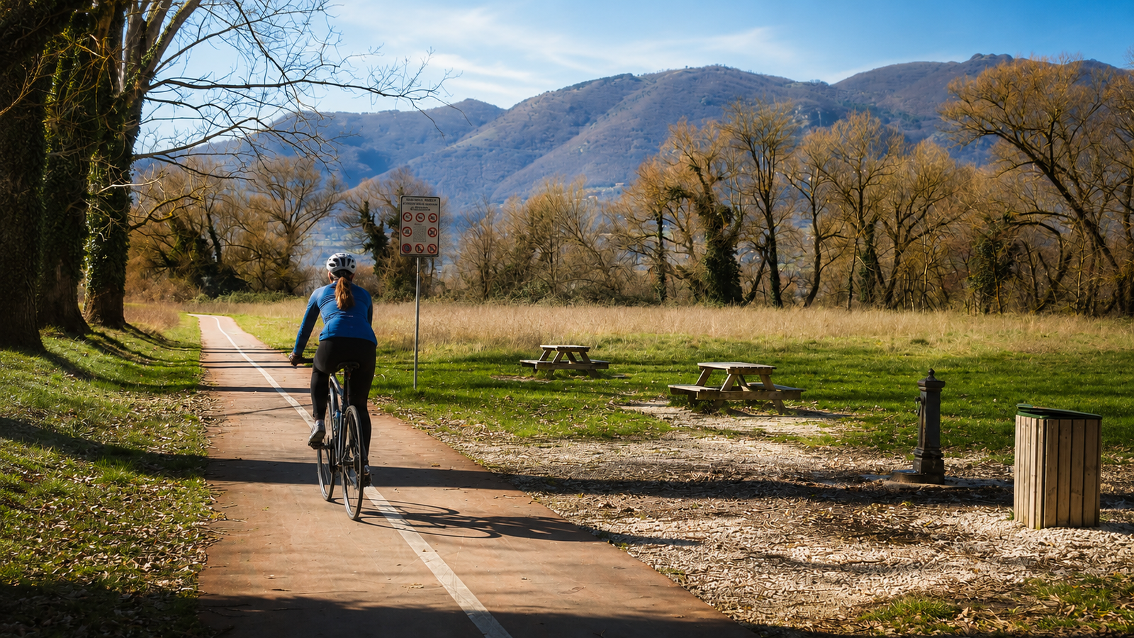 MTB route on the Rieti cycle path in Sabina