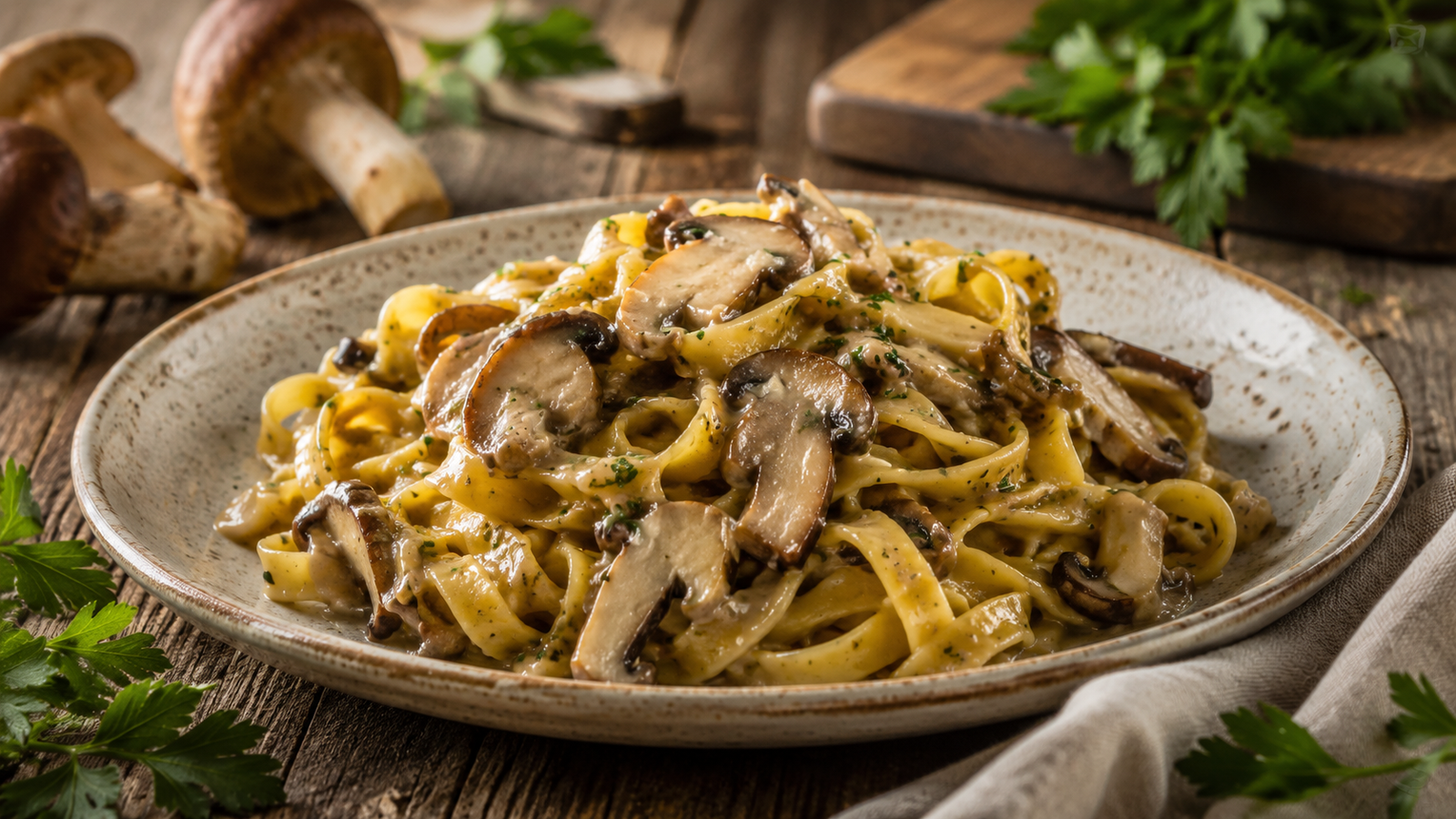 Tagliatelle ai funghi porcini